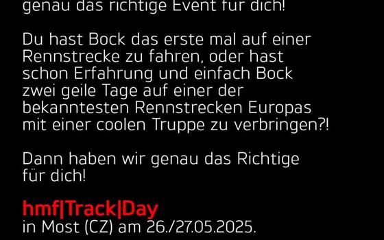 hmf|Track|Day in Most (CZ) am 26./27.05.2025 - Bild 8