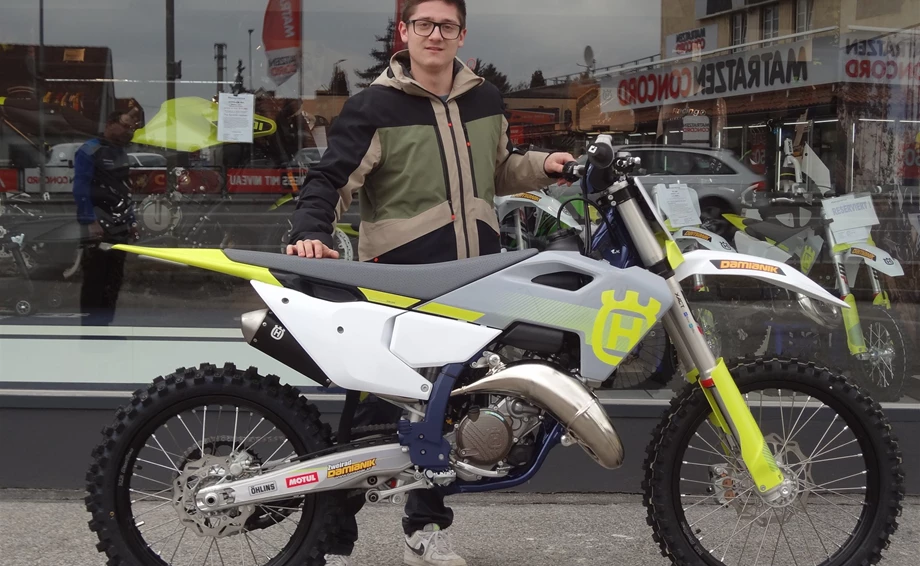 Marc und seine Husqvarna TC 125  sind für die MX Saison  bereit! Bild 1: Marc und seine Husqvarna TC 125  sind für die MX Saison  bereit!