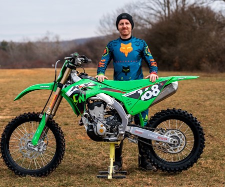Übergabe einer neuen Kawasaki KX 250