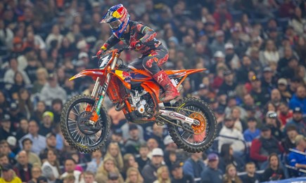 RED BULL KTM'S TOM VIALLE RECLAIMS 250SX EAST RED PLATE IN INDIANAPOLIS