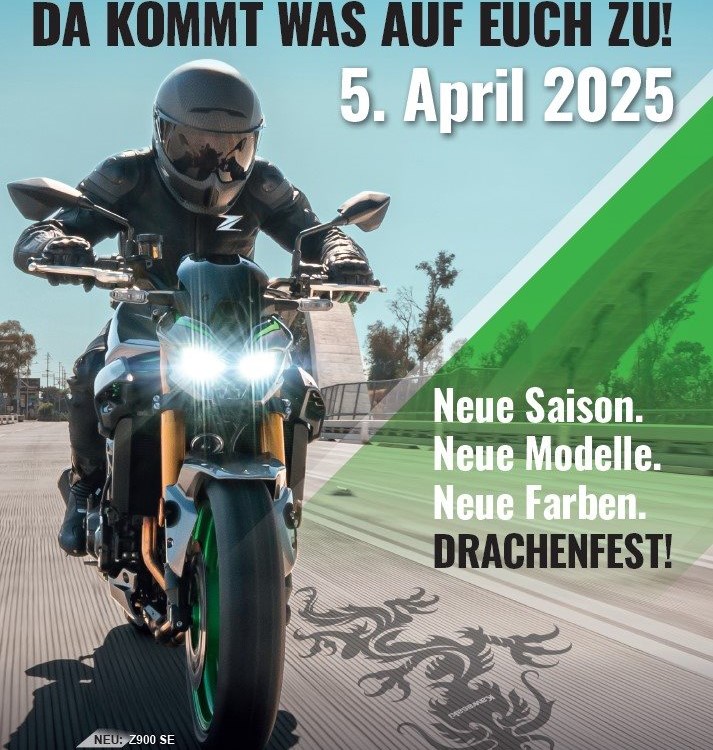 Kawasaki Drachenfest 05.04.2025 von 10:00 bis 15:00 Uhr