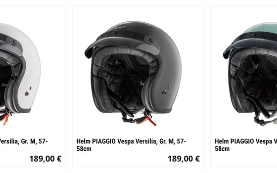 Vespa Helme 2025 bei SIP Scootershop lagernd - Bild 1