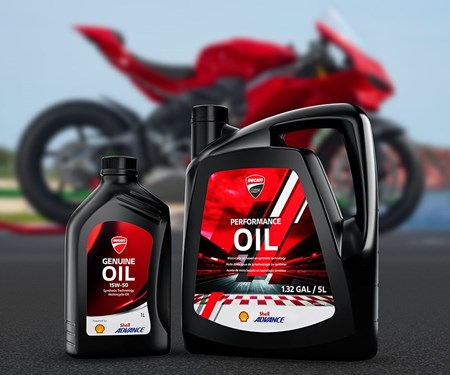 Neues Ducati Motoröl - Powered by Shell Advance: für den besten Schutz der neuen Borgo Panigale Motoren