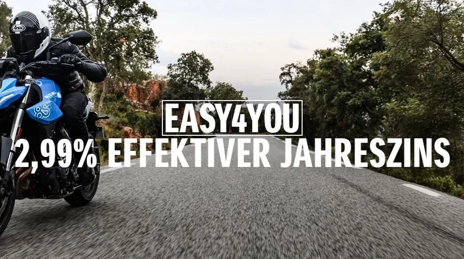 SUZUKI Sonderfinanzierungen EASY4YOU ab 0,99% eff Zins  Bild 1: SUZUKI Sonderfinanzierungen EASY4YOU ab 0,99% eff Zins