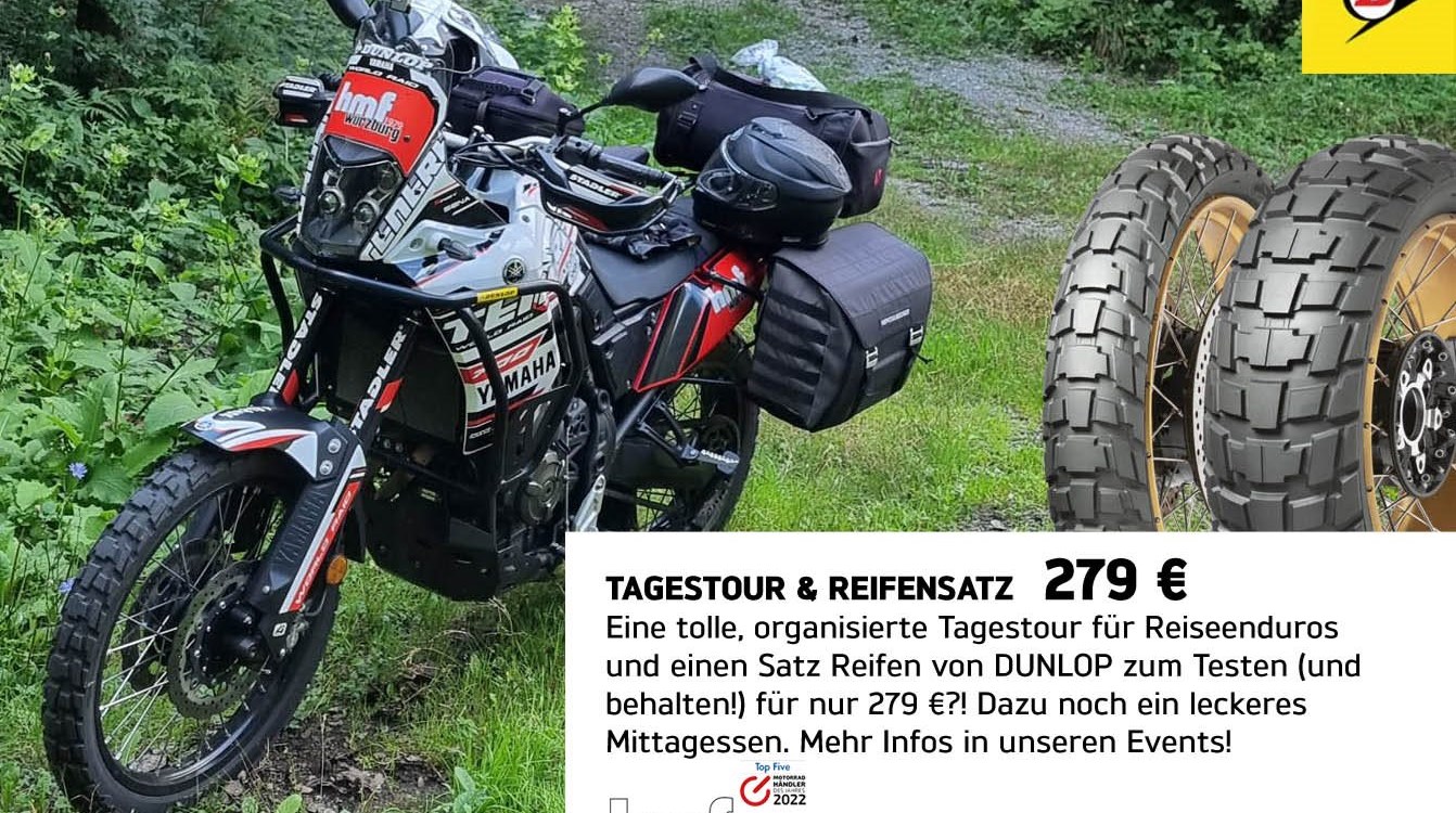 DUNLOP Tages-Testride Adventure inkl. Reifensatz! 279,00 €