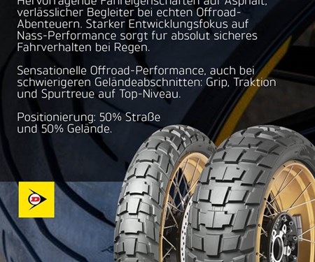 DUNLOP Tages-Testride Adventure inkl. Reifensatz! 279,00 €