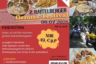 Raitelberg Genuss Festival am 6. Juli in Wüstenrot