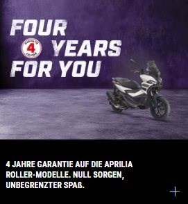 Aprilia Roller 4 Jahre Garantie