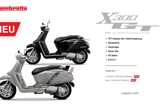 NEUE LAMBRETTA Modelle V50 - V125 - X 125 - X300GT - X300GP - G350 SeriesII - Bild 6