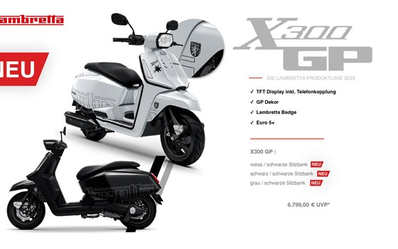 NEUE LAMBRETTA Modelle V50 - V125 - X 125 - X300GT - X300GP - G350 SeriesII - Bild 8