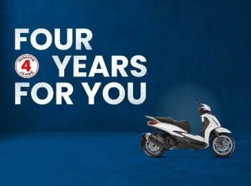 4 Jahre Garantie für alle Piaggio