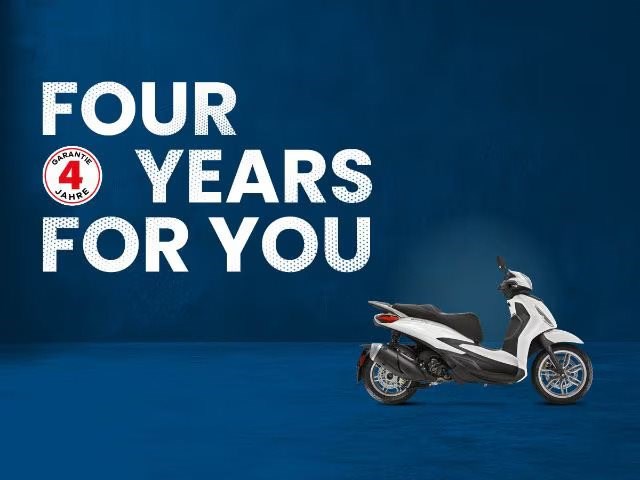 4 Jahre Garantie für alle Piaggio