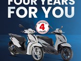 4 Years 4 You - jetzt GRATIS Garantieverlängerung für alle Piaggio Modelle 