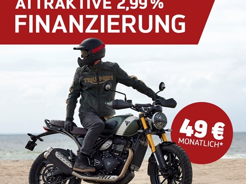 Triumph 400cm Modelle für nur 49€ im Monat finanzieren*