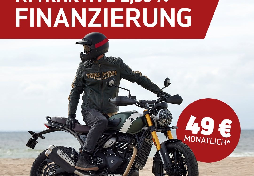 Triumph 400cm Modelle für nur 49€ im Monat finanzieren*