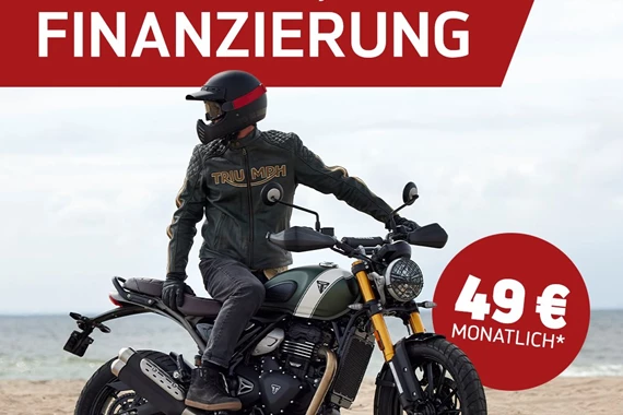 Triumph 400cm Modelle für nur 49€ im Monat finanzieren* Triumph 400cm Modelle für nur 49€ im Monat finanzieren*