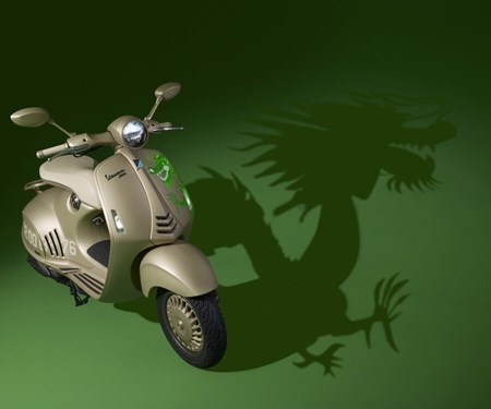 Vespa 946 Dragon mit 125 ccm, bei uns auch als150er