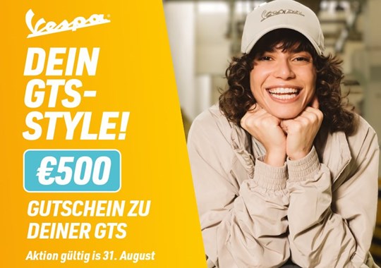NEWS Vespa € 500,- Sommerbonus 