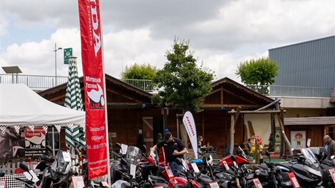 Motorradausstellung bei Segmüller