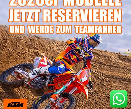KTM 2026er Motocross Modelle jetzt vorreservieren und profitieren!