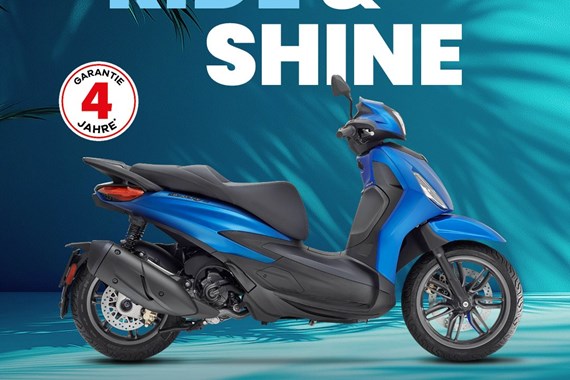 4 Jahre Garantie auf die neuen Piaggio-Modelle 4 Jahre Garantie auf die neuen Piaggio-Modelle