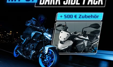 Jetzt: kostenloses Dark Side Pack bei Kauf einer neuen MT-07 Jetzt: kostenloses Dark Side Pack bei Kauf einer neuen MT-07