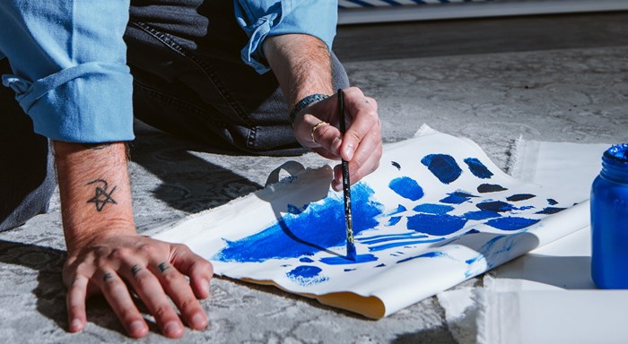 Die Panigale V4 Tricolore Italia inspiriert ein Kunstwerk des italienischen Künstlers Andrea Crespi