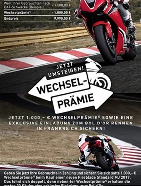 Fireblade Wechselpraemie