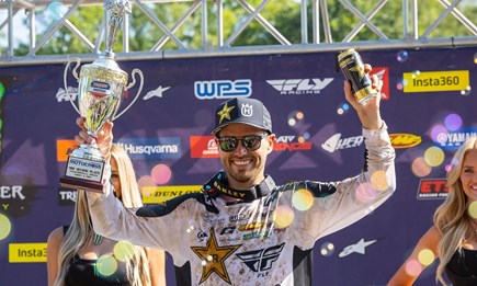 RJ Hampshire celebrates first-career 450MX podium at Ironman National