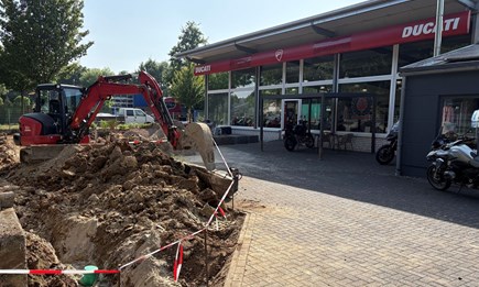 Baustart bei Niederrhein Moto