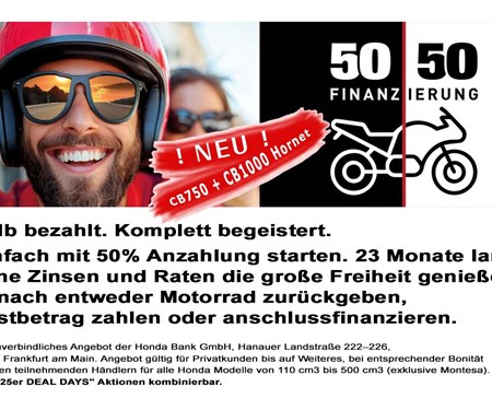 50/50 Finazierung.