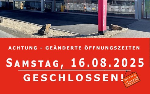 Motorradklinik am Samstag 16.08.2025 geschlossen!
