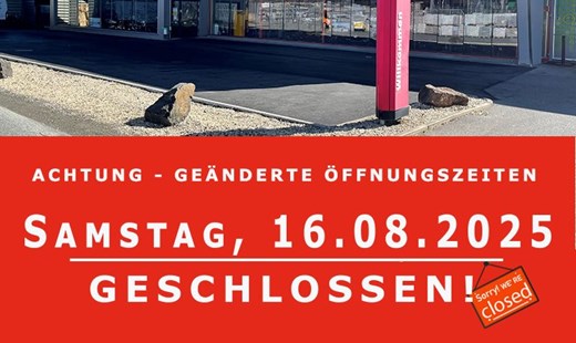 Motorradklinik am Samstag 16.08.2025 geschlossen!