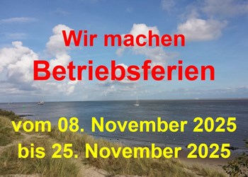 Betriebsferien November