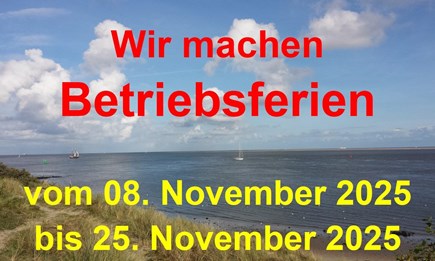 Betriebsferien November