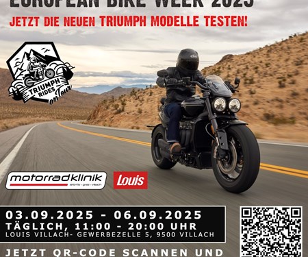 Triumph Rides on Tour - European Bike Week 2025! Triumph Rides on Tour - European Bike Week 2025!