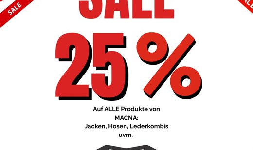 Macna Summer Sale – 25 % Rabatt bis 31.08.2025
