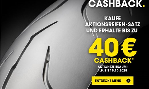 KAUFE DUNLOP AKTIONSREIFEN-SATZ UND ERHALTE BIS ZU 40 € CASHBACK*