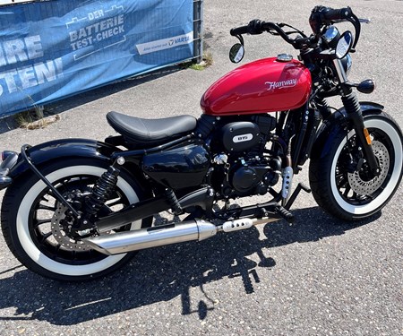 Letzte 125er Bobber Hanway Retro mit Weisswandreifen, 15 Ps, 2 Jahre Garantie
