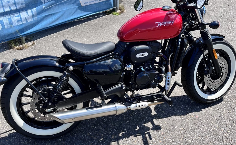 Letzte 125er Bobber Hanway Retro mit Weisswandreifen, 15 Ps, 2 Jahre Garantie Bild 1: Letzte 125er Bobber Hanway Retro mit Weisswandreifen, 15 Ps, 2 Jahre Garantie