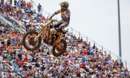 Top-five score for RJ Hampshire in Charlotte SMX Playoff opener