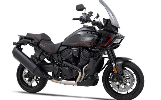 Fahrer und Beifahrer Sitzbänke für die Harley-Davidson Pan America 1250 ST. In Schwarz-Rot  - Bild 7