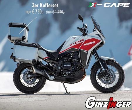 Moto Morini X-Cape inkl. 3er Kofferset Moto Morini X-Cape inkl. 3er Kofferset