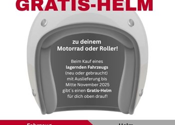 GRATIS-HELM zu deinem Motorrad!