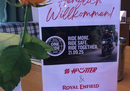 NEWS ONE RIDE - Schön war unsere Royal Enfield-Ausfahrt!