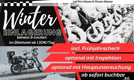 bike Hotel Wintereinlagerung 
