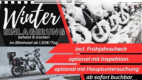 bike Hotel Wintereinlagerung 