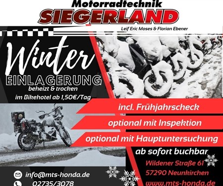 bike Hotel Wintereinlagerung 