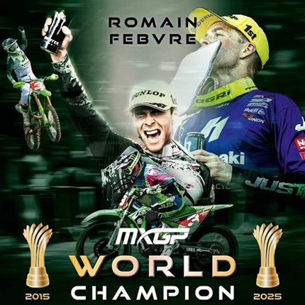 NEWS Romain Febvre und Kawasaki sind MXGP-Weltmeister 2025!!