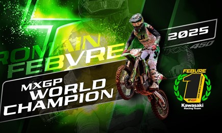 Romain Febvre und Kawasaki Motocross-Weltmeister 2025 | Kawasaki